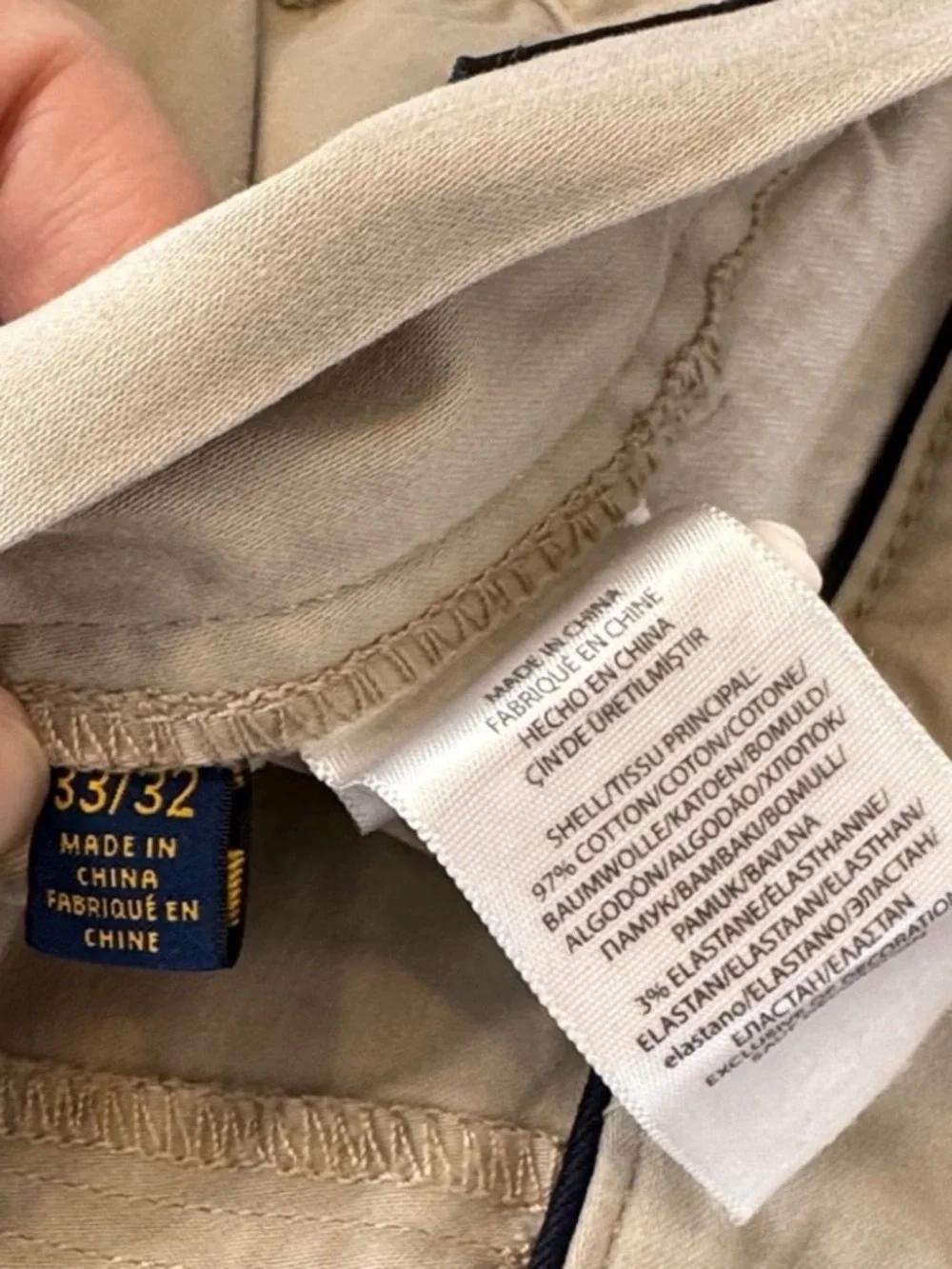 Polo by Ralph Lauren Beige Straight-Leg Chinos